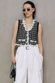 Tweed Knit Vest/ツイードニットベスト