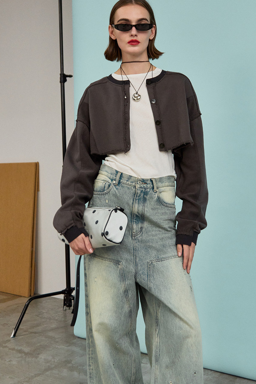 MAISON SPECIAL(メゾンスペシャル)｜2-Way Short Sweat Cardigan/2WAY
