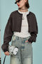 2-Way Short Sweat Cardigan/2WAYショートスウェットカーディガン メゾンスペシャル/MAISON SPECIAL