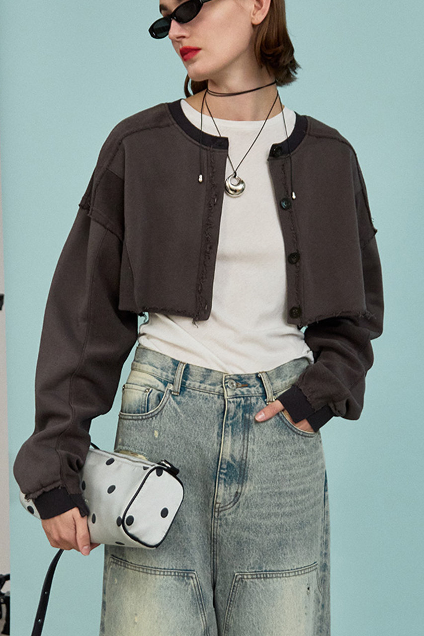 MAISON SPECIAL(メゾンスペシャル)｜2-Way Short Sweat Cardigan/2WAY