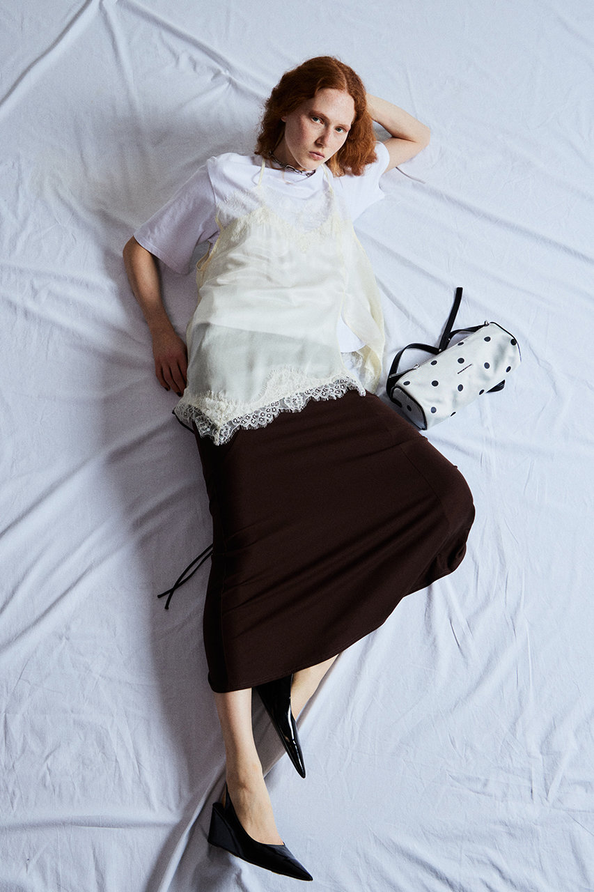 MAISON SPECIAL(メゾンスペシャル)｜Lace Docking Layered TEE/レース