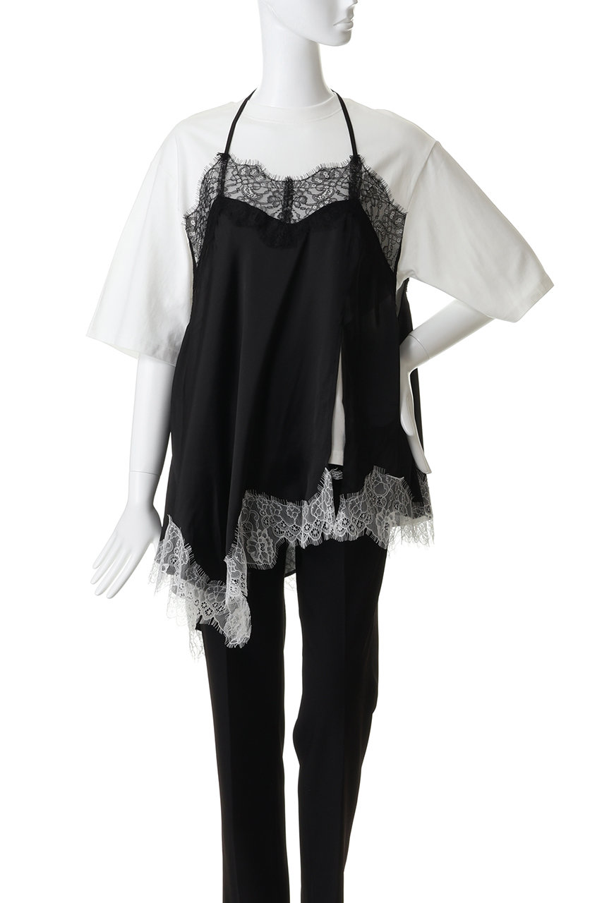 MAISON SPECIAL(メゾンスペシャル)｜Lace Docking Layered TEE/レース