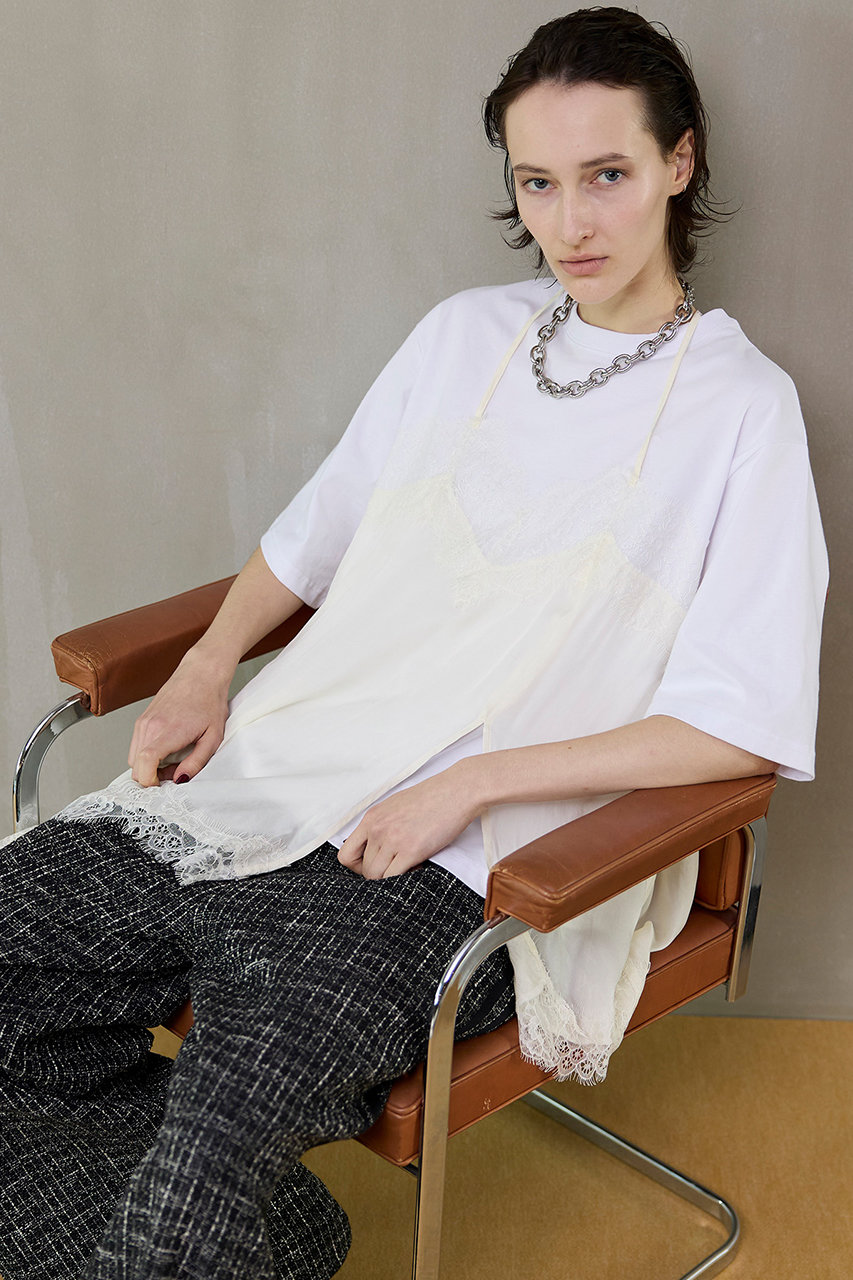 MAISON SPECIAL(メゾンスペシャル)｜Lace Docking Layered TEE/レース