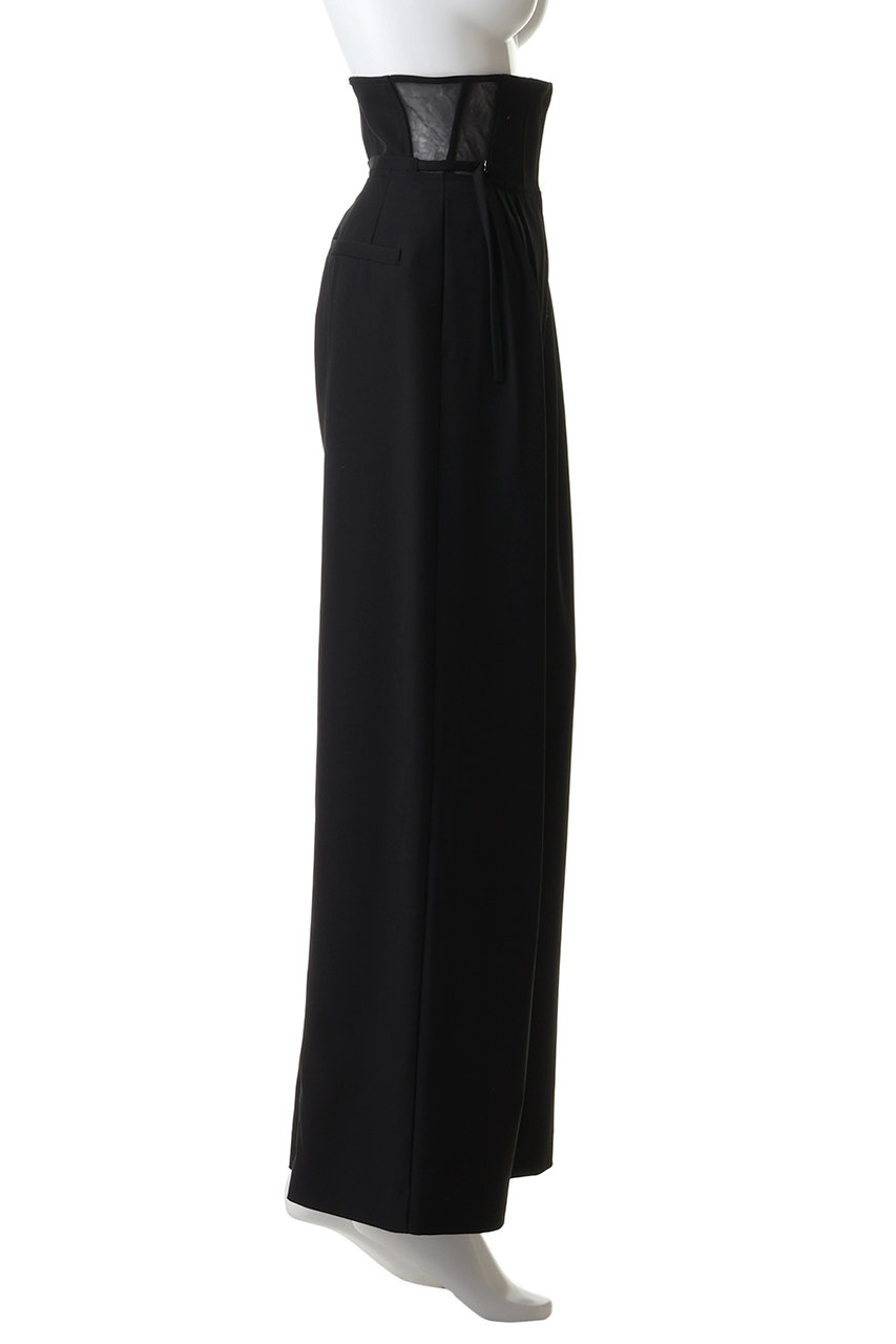 新品で特価！MAISON SPECIAL ブラック ワイドパンツ MAISON SPECIAL(メゾンスペシャル)｜High Waist Wide Pants/ハイ
