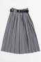 【予約販売】Belted Pleated Skirt/ベルテッドプリーツスカート メゾンスペシャル/MAISON SPECIAL GRY(グレー)