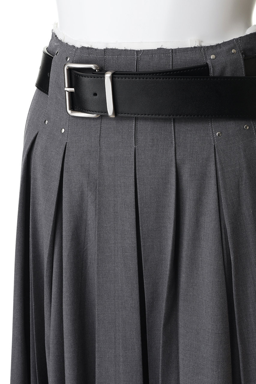 MAISON SPECIAL(メゾンスペシャル)｜Belted Pleated Skirt/ベルテッド