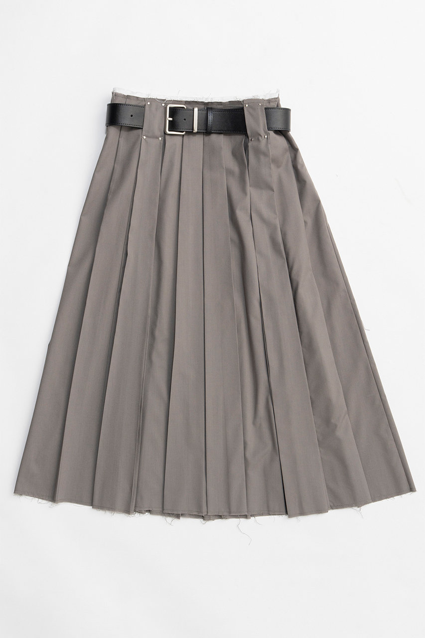 メゾンスペシャル/MAISON SPECIALの【予約販売】Belted Pleated Skirt/ベルテッドプリーツスカート(KHK(カーキ)/21261515802)