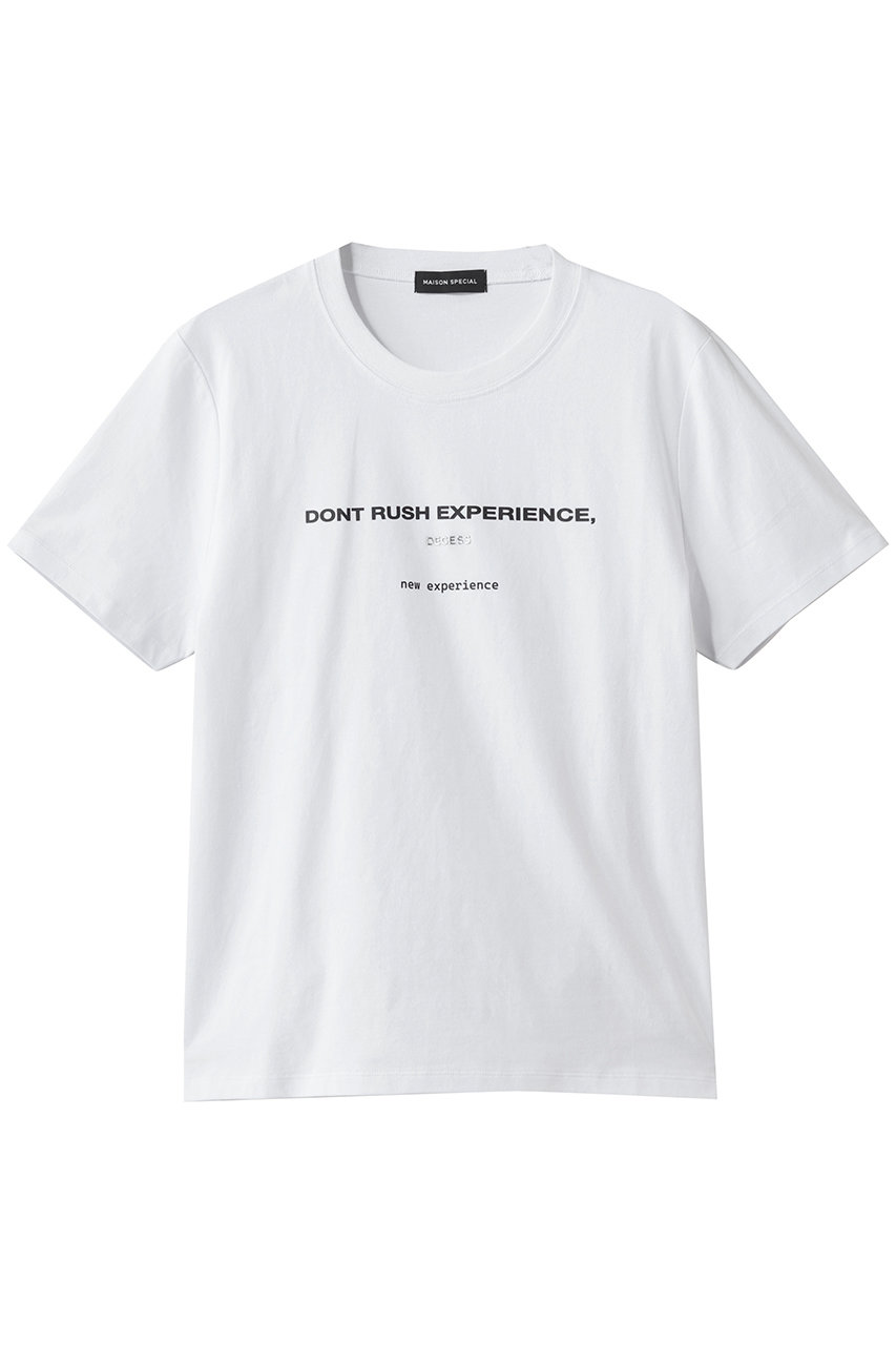 メゾンスペシャル/MAISON SPECIALのexeperienceロゴＴシャツ(WHT(ホワイト)/21261415813)