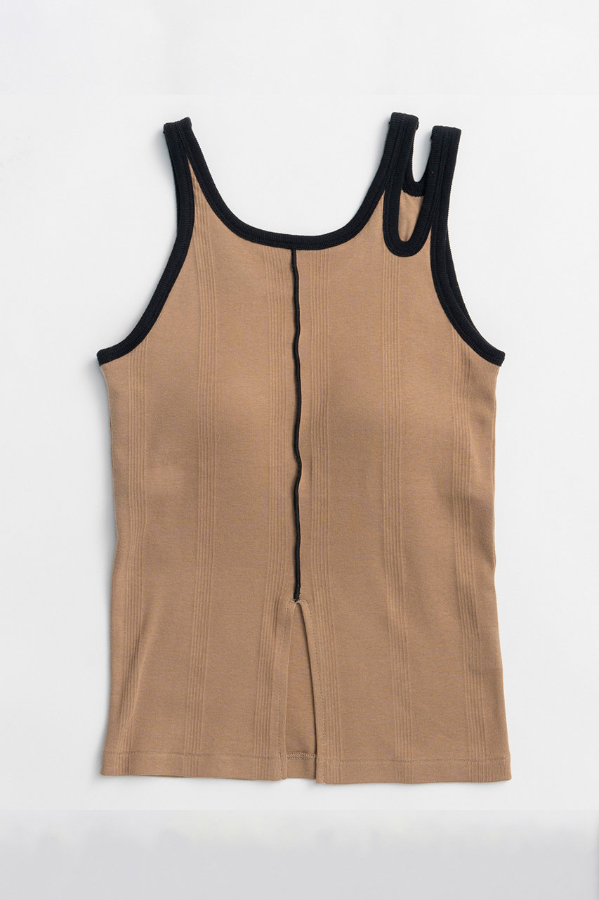 メゾンスペシャル/MAISON SPECIALの【Miller×MAISON SPECIAL】コラボヘムスリットタンクトップ(BGE(ベージュ)/21261415310)