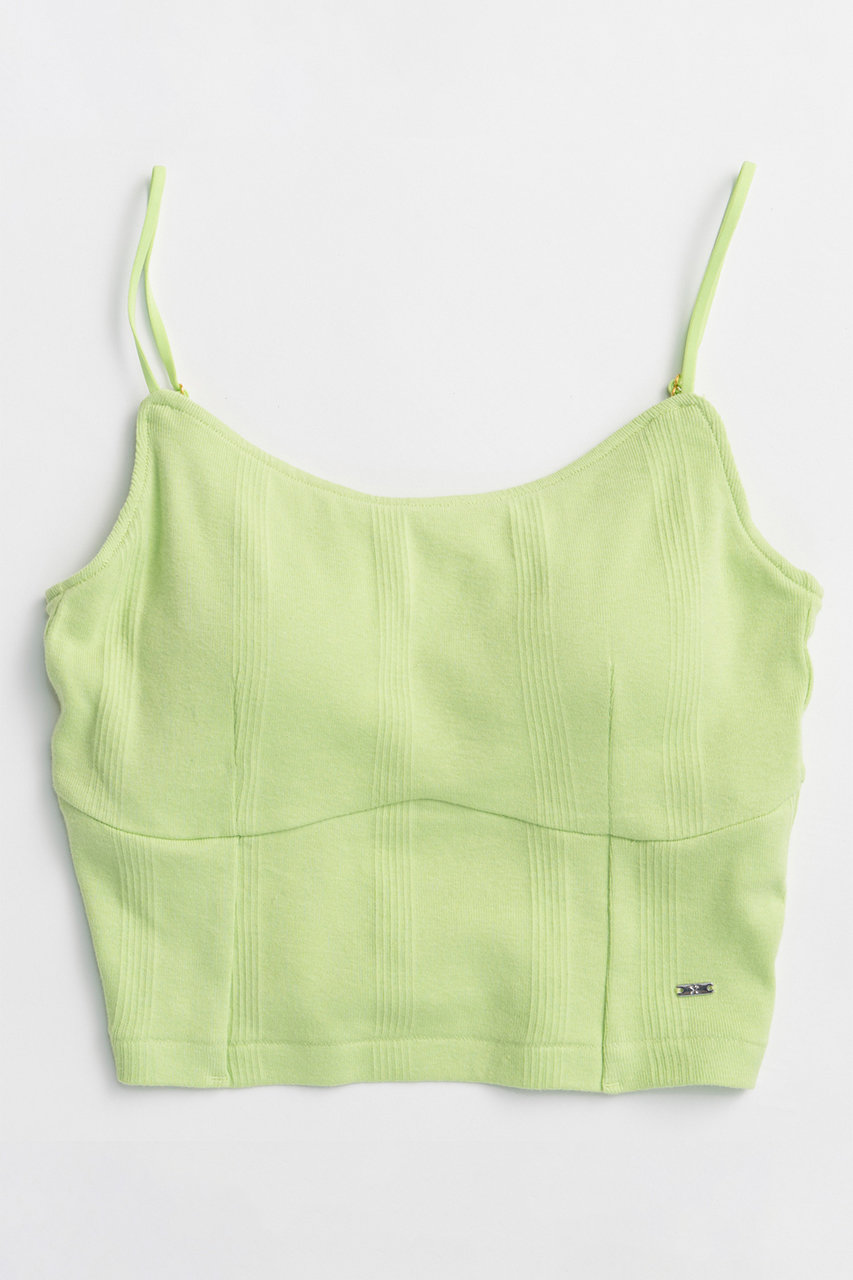 メゾンスペシャル/MAISON SPECIALの【Miller×MAISON SPECIAL】コラボクロップドキャミソールブラ(LIME(ライム)/21261415309)