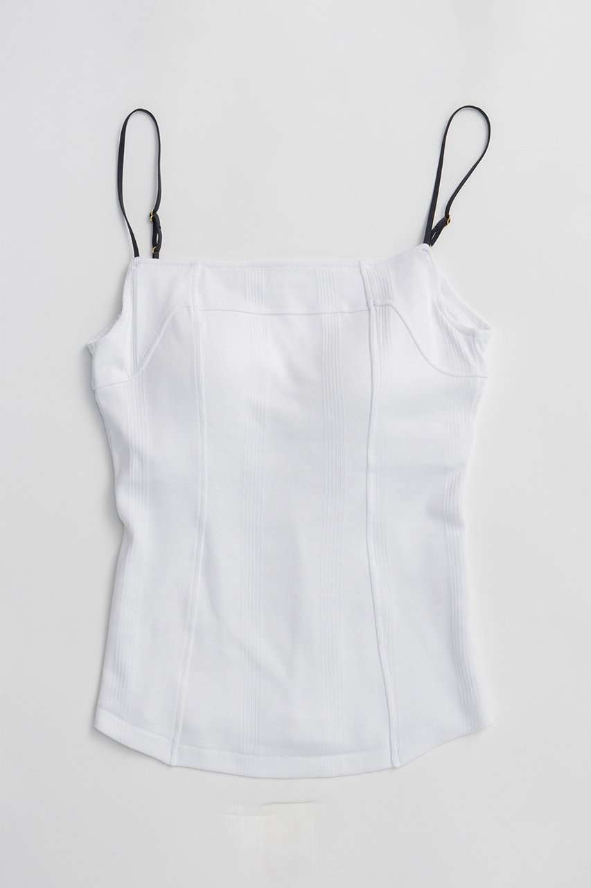 メゾンスペシャル/MAISON SPECIALの【Miller×MAISON SPECIAL】コラボバックオープンキャミソール(WHT(ホワイト)/21261415308)