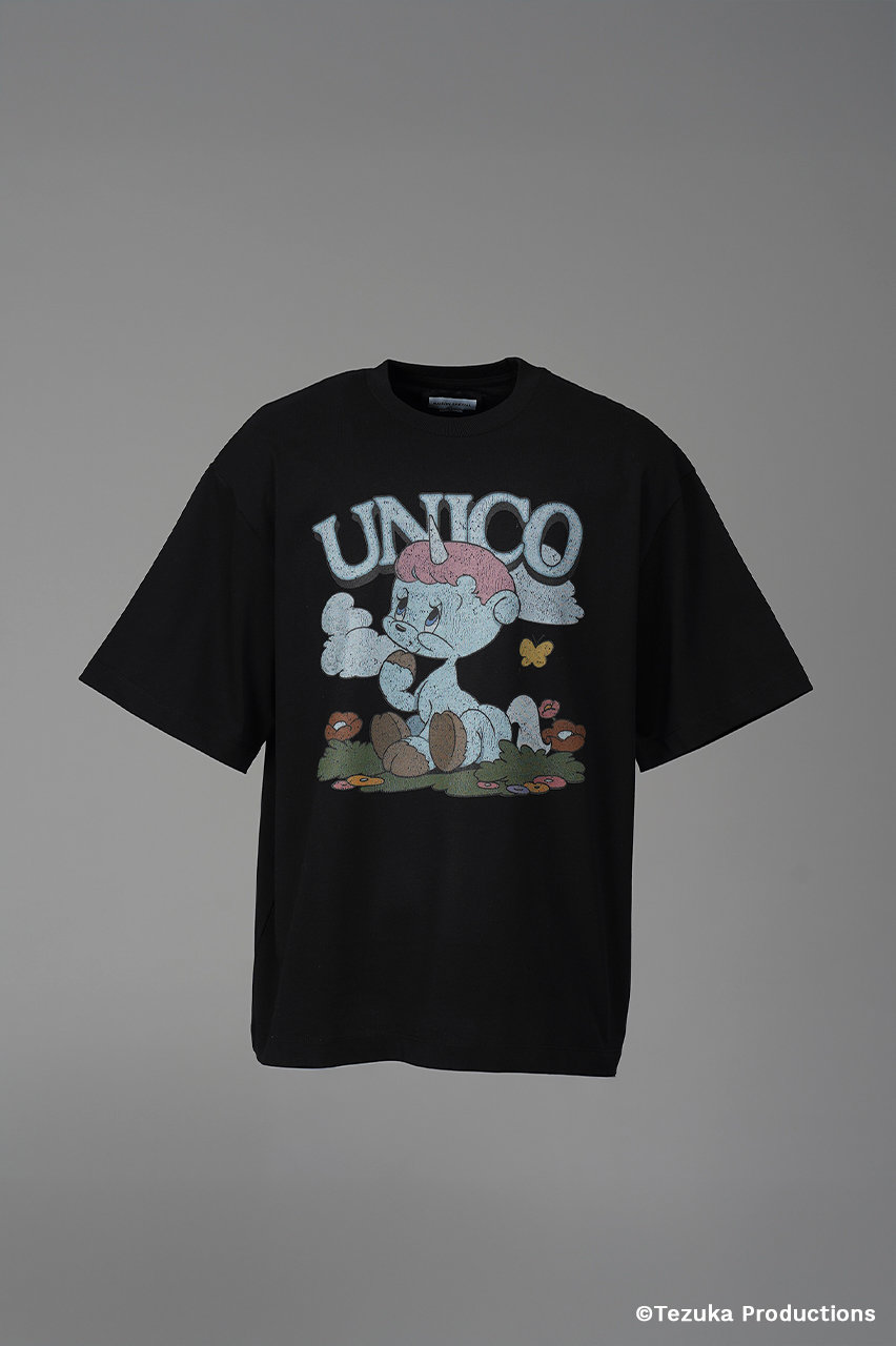メゾンスペシャル/MAISON SPECIALの【予約販売】【UNISEX】【TEZUKA CHARACTERS for MAISON SPECIAL】- UNICO - Prime-Over Crew Neck Graphic T-Shirt/- ユニコ - プライムオーバークルーネックグラフィックTシャツ(BLK(ブラック)/11261411214)