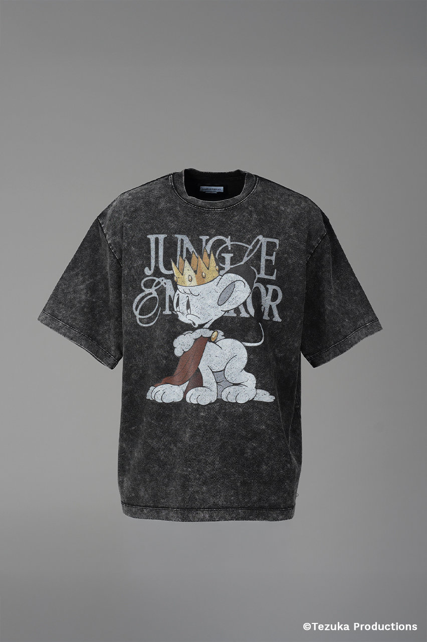 メゾンスペシャル/MAISON SPECIALの【UNISEX】【TEZUKA CHARACTERS for MAISON SPECIAL】- JUNGLE EMPEROR LEO - Prime-Over Fade Crew Neck Graphic T-Shirt/- ジャングル大帝レオ - フェードクルーネックグラフィックT(D.BLK(ブラック)/11261411211)