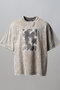 【予約販売】【UNISEX】Fade Abstract Hand-Printed Prime-Over Stitched Crew Neck T-shirt/フェードアブストラクトハンドプリントプライムオーバーステッチクルーネックTシャツ メゾンスペシャル/MAISON SPECIAL GRY(グレー)