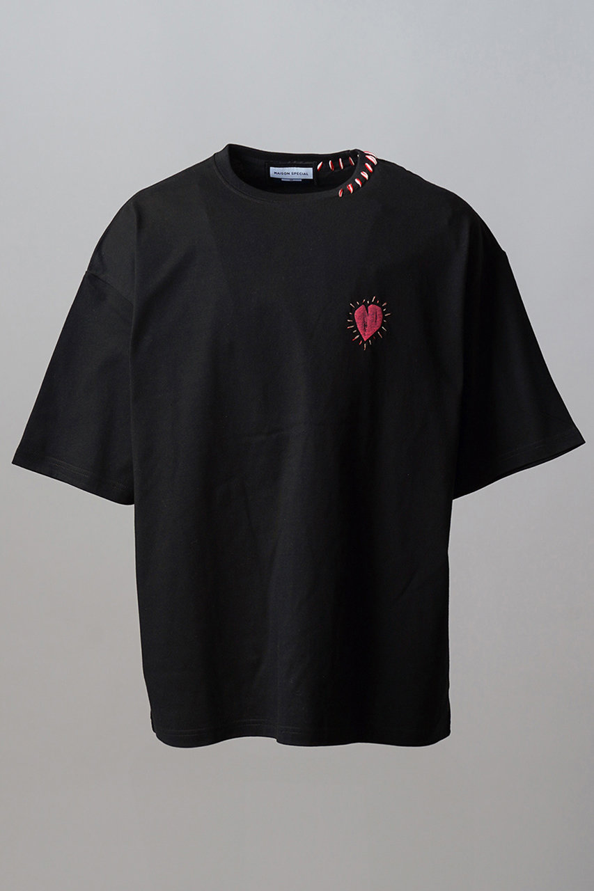 メゾンスペシャル/MAISON SPECIALの【予約販売】【UNISEX】Nuance Graphics Prime-Over Hand Stitching Short Sleeve T-shirt/ニュアンスグラフィックプライムオーバーハンドステッチショートスリーブTシャツ(MLT2(マルチカラー2)/11261411208)