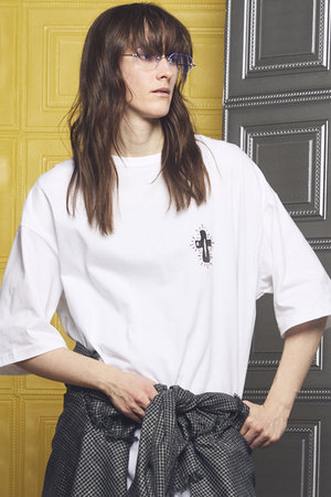 メゾンスペシャル/MAISON SPECIALの【予約販売】【UNISEX】Nuance Graphics Prime-Over Hand Stitching Short Sleeve T-shirt/ニュアンスグラフィックプライムオーバーハンドステッチショートスリーブTシャツ(110100/110102)