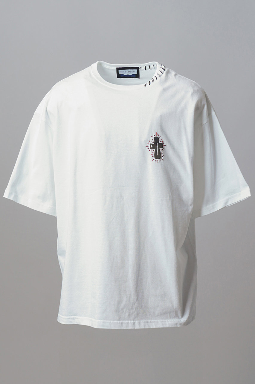 メゾンスペシャル/MAISON SPECIALの【予約販売】【UNISEX】Nuance Graphics Prime-Over Hand Stitching Short Sleeve T-shirt/ニュアンスグラフィックプライムオーバーハンドステッチショートスリーブTシャツ(MLT3(マルチカラー3)/11261411208)