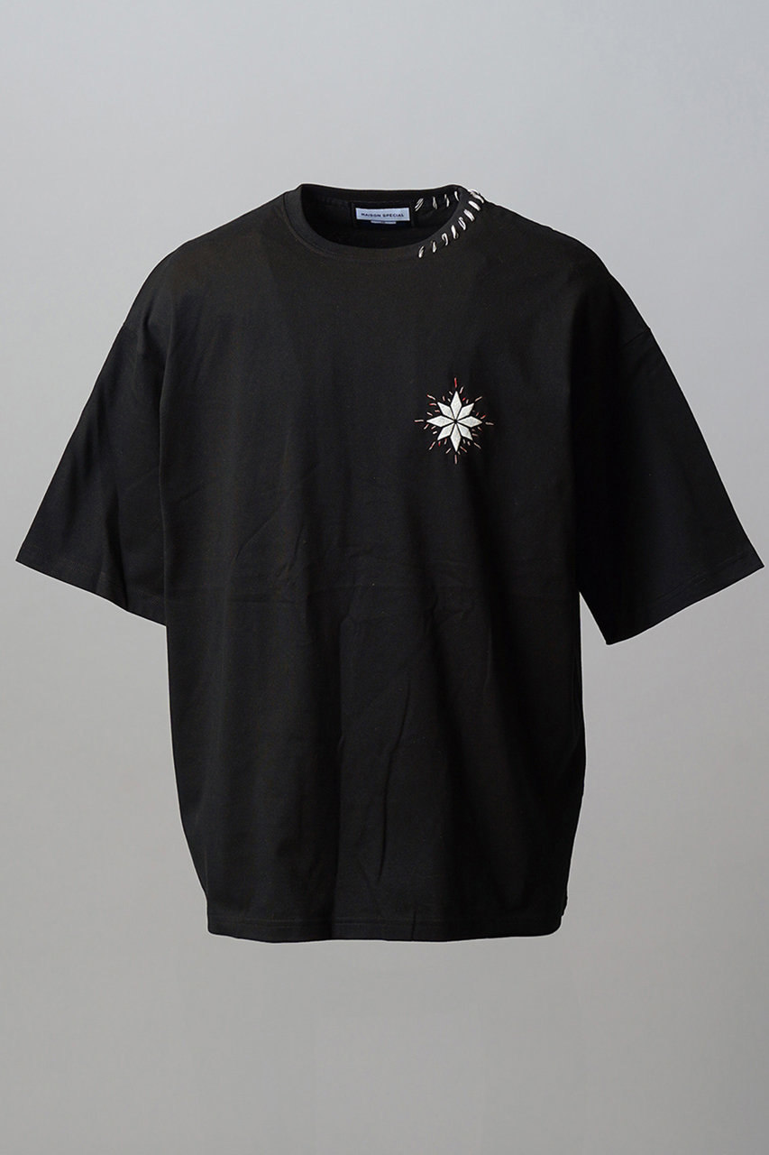 メゾンスペシャル/MAISON SPECIALの【予約販売】【UNISEX】Nuance Graphics Prime-Over Hand Stitching Short Sleeve T-shirt/ニュアンスグラフィックプライムオーバーハンドステッチショートスリーブTシャツ(MLT6(マルチカラー6)/11261411208)