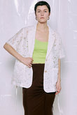 Flower Sheer Half-Sleeve Jacket/フラワーシアーハーフスリーブジャケット