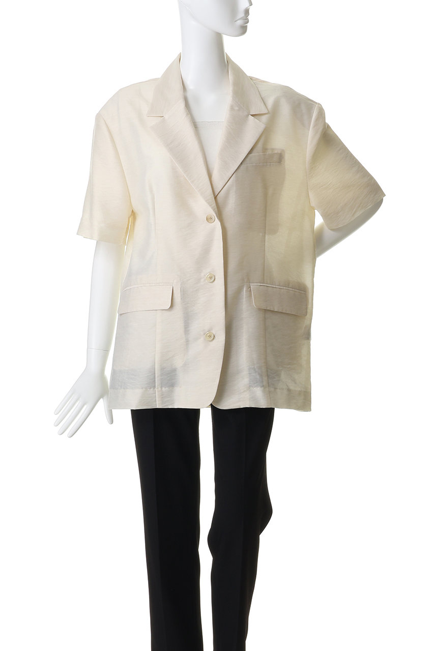 MAISON SPECIAL(メゾンスペシャル)｜Half-Sleeve Sheer Suiting Jacket