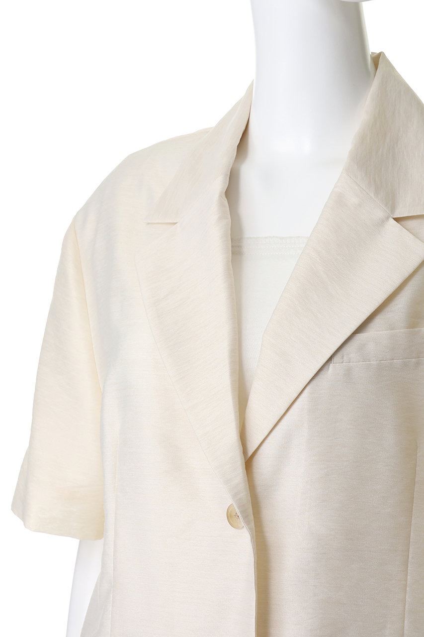 MAISON SPECIAL(メゾンスペシャル)｜Half-Sleeve Sheer Suiting Jacket