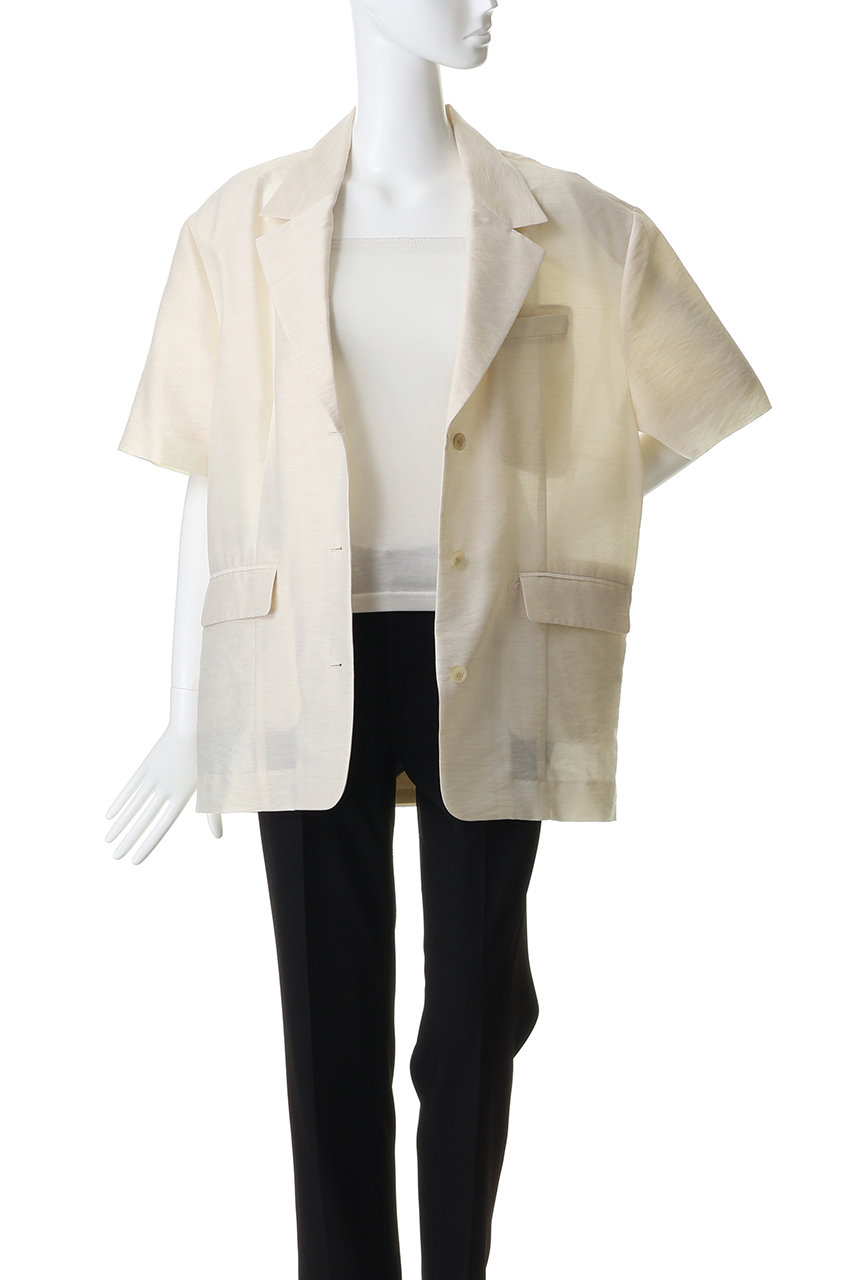 MAISON SPECIAL(メゾンスペシャル)｜Half-Sleeve Sheer Suiting Jacket