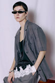 Half-Sleeve Sheer Suiting Jacket/ハーフスリーブシアースーチングジャケット