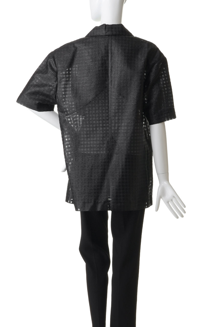 MAISON SPECIAL(メゾンスペシャル)｜Half-Sleeve Sheer Check Jacket