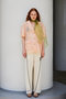 Half-Sleeve Sheer Check Jacket/ハーフスリーブシアーチェックジャケット メゾンスペシャル/MAISON SPECIAL