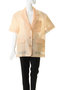 Half-Sleeve Sheer Check Jacket/ハーフスリーブシアーチェックジャケット メゾンスペシャル/MAISON SPECIAL