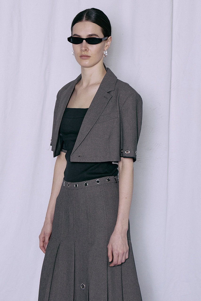 タグ付 現行品 メゾンスペシャル Eyelet Short Jacket 黒 【公式通販】