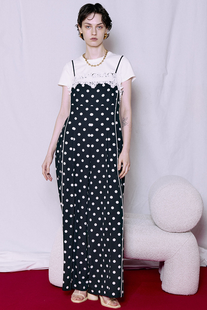 MAISON SPECIAL(メゾンスペシャル)｜Lace Dot Jumpsuit/レースドッド