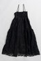 【予約販売】Embroidered Tiered Cami Dress/エンブロイダリーティアードキャミワンピース メゾンスペシャル/MAISON SPECIAL BLK(ブラック)