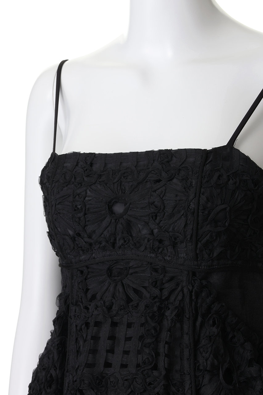 MAISON SPECIAL(メゾンスペシャル)｜Embroidered Tiered Cami Dress