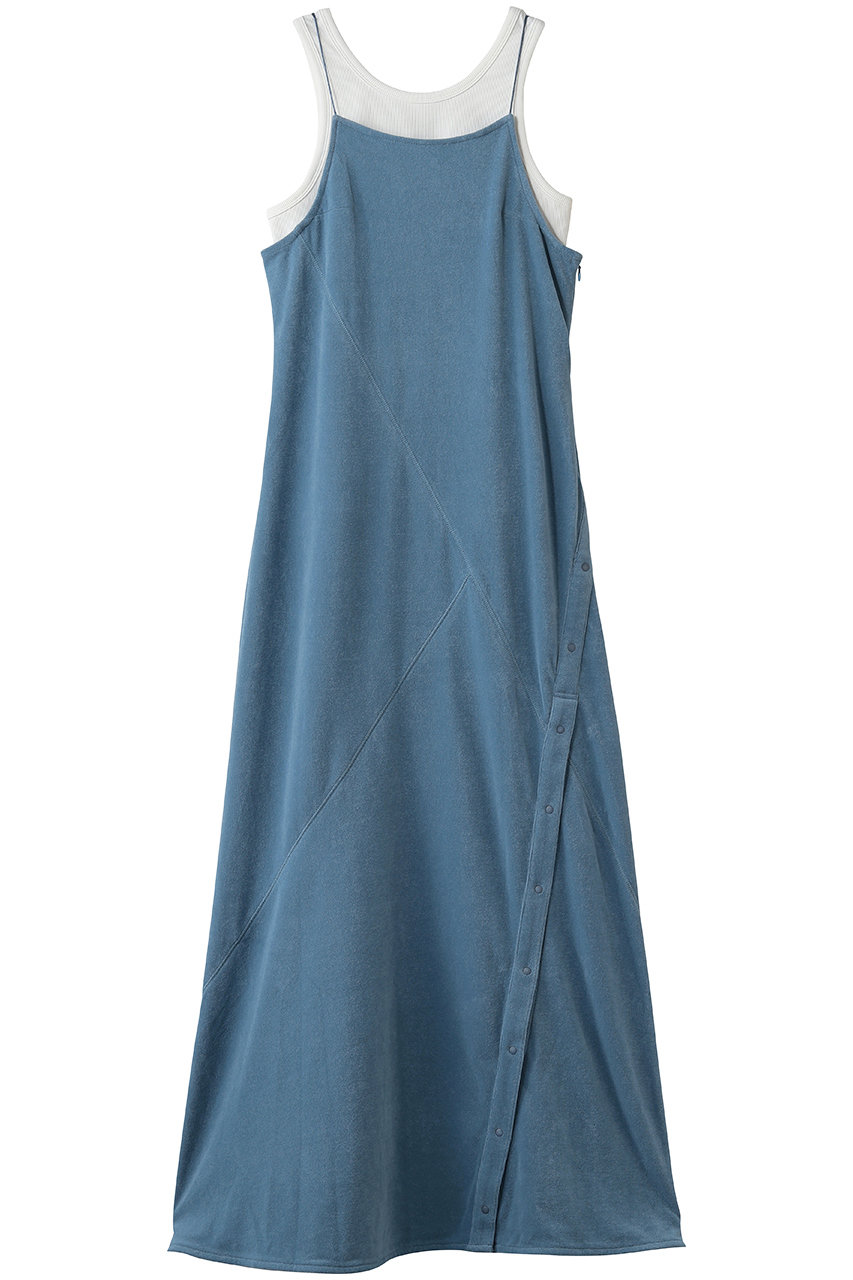 メゾンスペシャル/MAISON SPECIALのTank Set Pile Flare Dress/タンク付パイルフレアワンピース(BLU(ブルー)/21261265701)