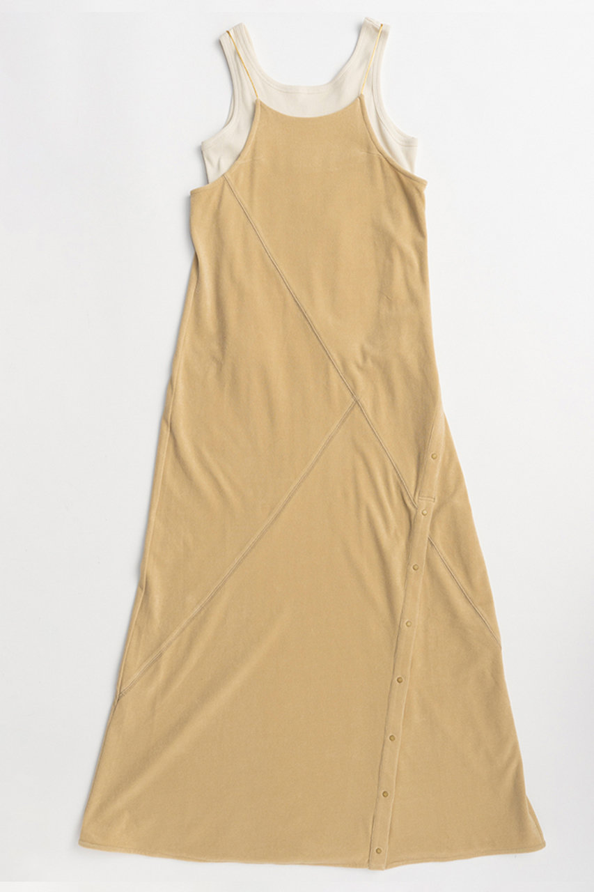 メゾンスペシャル/MAISON SPECIALのTank Set Pile Flare Dress/タンク付パイルフレアワンピース(YEL(イエロー)/21261265701)