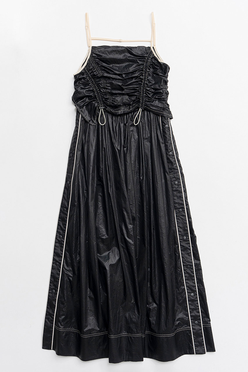 メゾンスペシャル/MAISON SPECIALのSporty Cami Dress/スポーティキャミワンピース(BLK(ブラック)/21261265801)