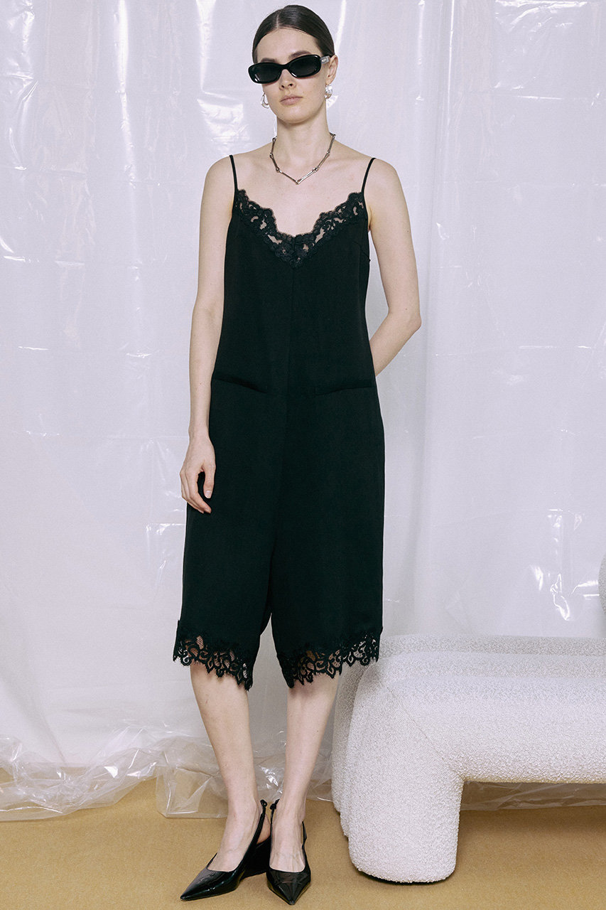 MAISON SPECIAL(メゾンスペシャル)｜Lace Trim Short Jumpsuit/レース