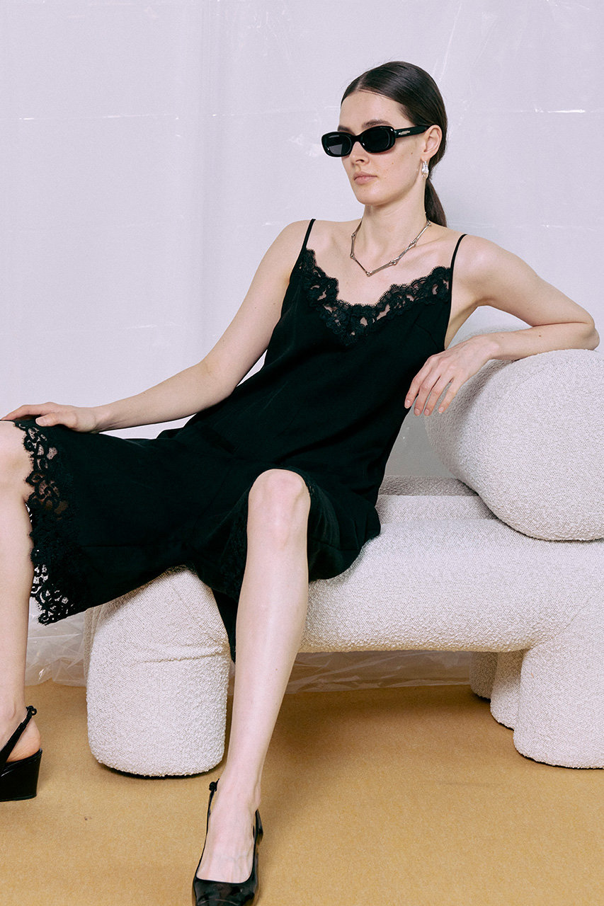 MAISON SPECIAL(メゾンスペシャル)｜Lace Trim Short Jumpsuit/レース
