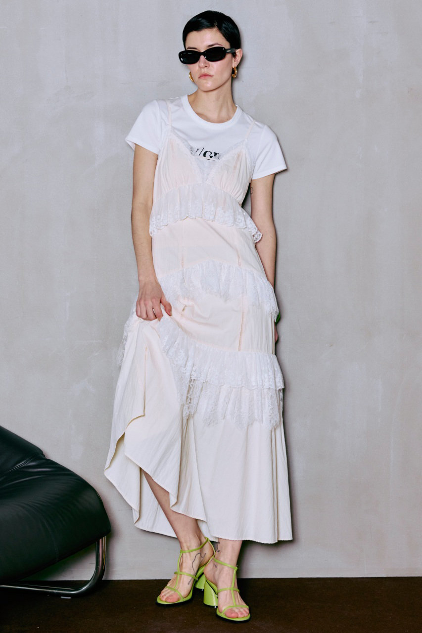 MAISON SPECIAL(メゾンスペシャル)｜Lace Tiered Cami Dress/レース