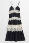 Lace Tiered Cami Dress/レースティアードキャミワンピース メゾンスペシャル/MAISON SPECIAL BLK(ブラック)