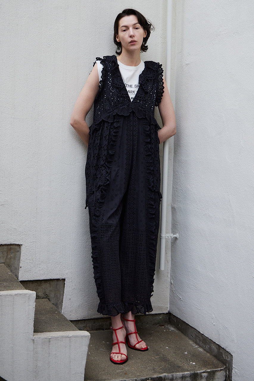 MAISON SPECIAL(メゾンスペシャル)｜【予約販売】Lace Patch Rompers