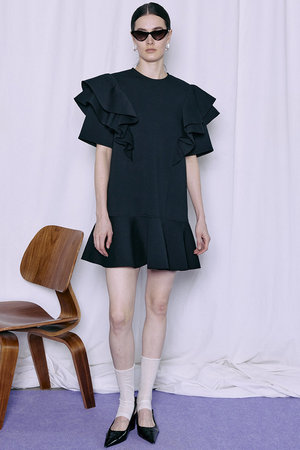 メゾンスペシャル/MAISON SPECIALの【予約販売】Frill Mini Dress/フリルミニドレス(110500/110501)