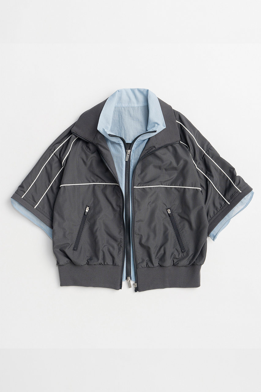 メゾンスペシャル/MAISON SPECIALの【予約販売】Double Zip Track Blouson/ダブルジップトラックブルゾン(GRY(グレー)/21261315210)