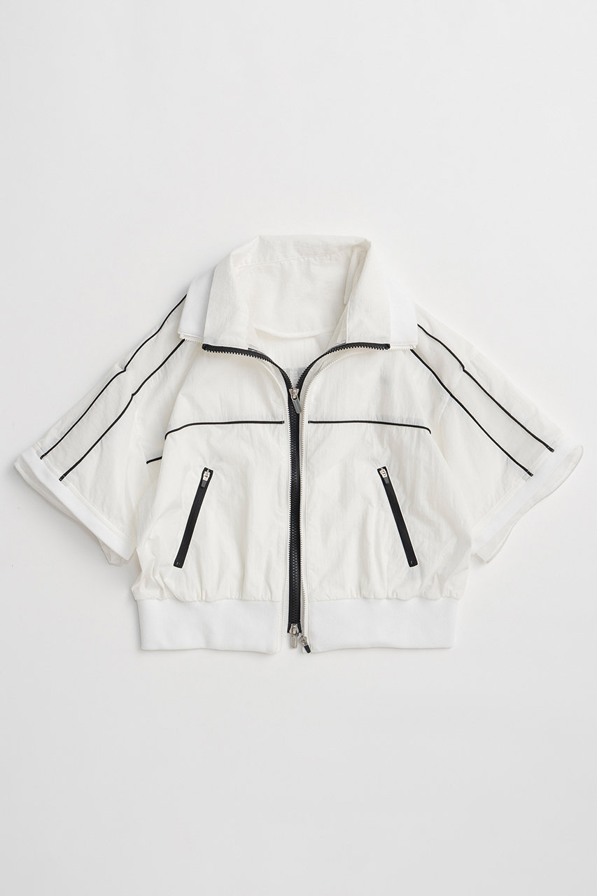 メゾンスペシャル/MAISON SPECIALの【予約販売】Double Zip Track Blouson/ダブルジップトラックブルゾン(WHT(ホワイト)/21261315210)