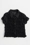 【予約販売】Shirring French Sleeve Shirt/シャーリングフレンチスリーブシャツ メゾンスペシャル/MAISON SPECIAL BLK(ブラック)