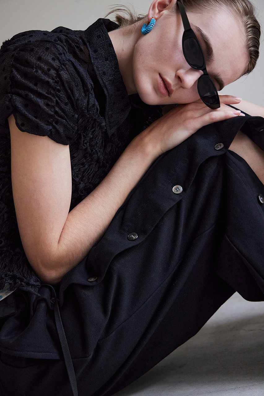 MAISON SPECIAL(メゾンスペシャル)｜Shirring French Sleeve Shirt