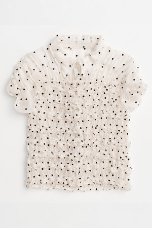 メゾンスペシャル/MAISON SPECIALの【予約販売】Shirring French Sleeve Shirt/シャーリングフレンチスリーブシャツ(110400/110402)