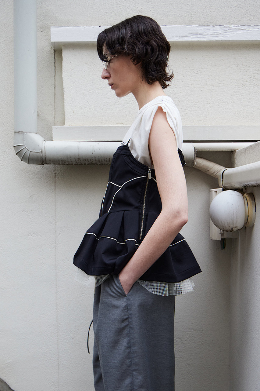 MAISON SPECIAL(メゾンスペシャル)｜Piping Peplum Tunic/パイピング