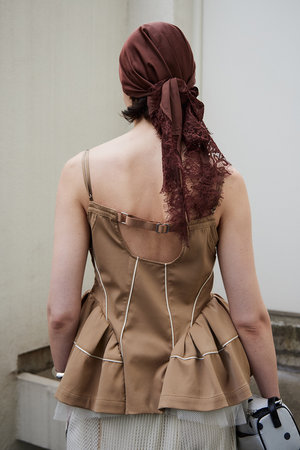 メゾンスペシャル/MAISON SPECIALの【予約販売】Piping Peplum Tunic/パイピングペプラムチュニック(110500/110505)